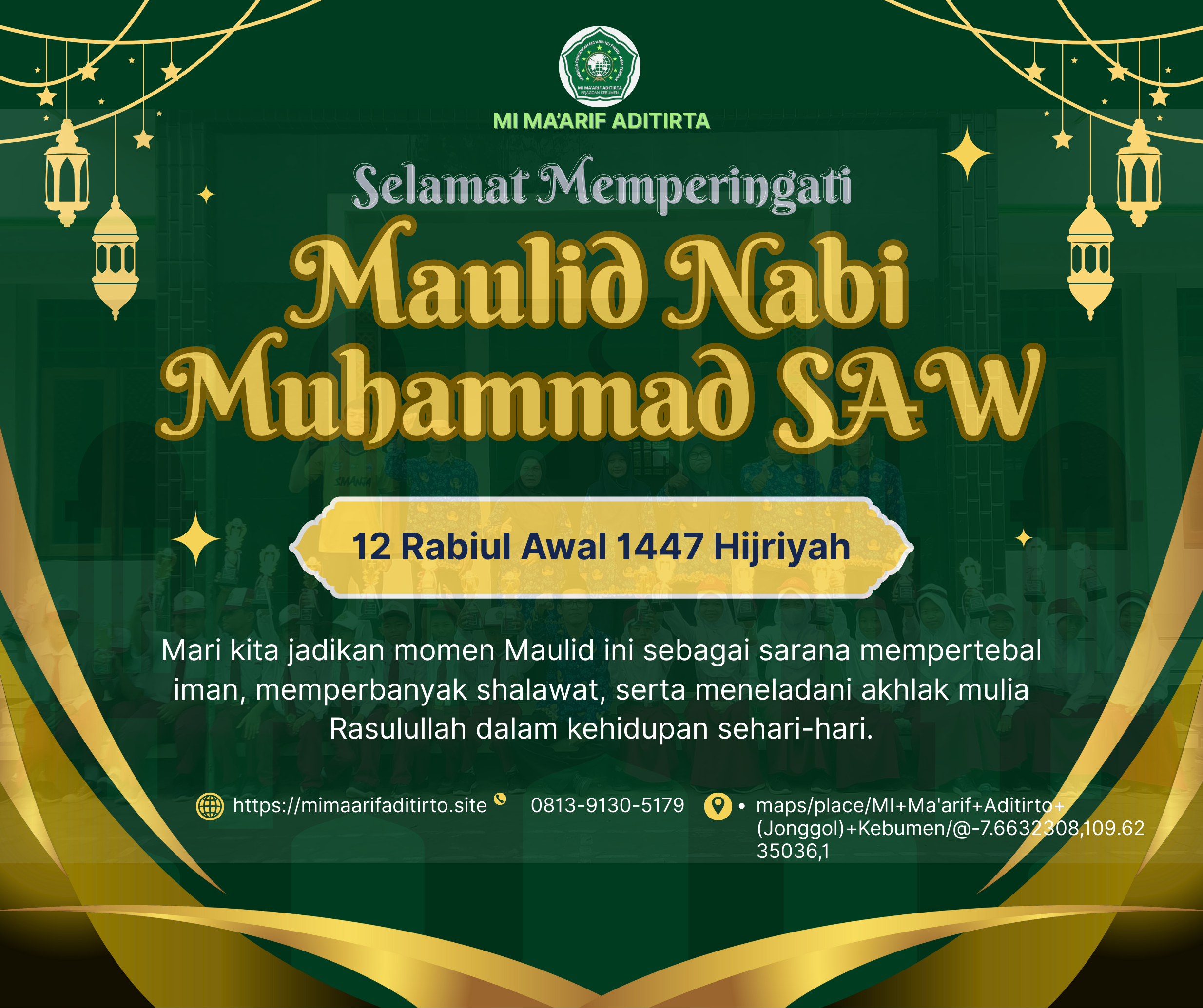 SELAMAT MAULID NABI MUHAMAD SAW. 12 RABIUL AWAL 1447 H / 5 SEPTEMBER 2025.